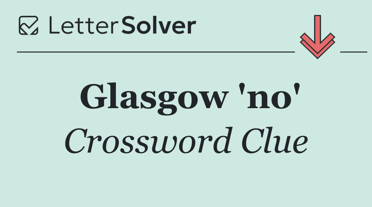 Glasgow 'no'