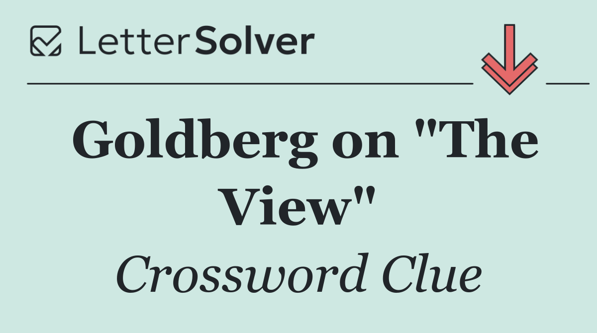 Goldberg on "The View"