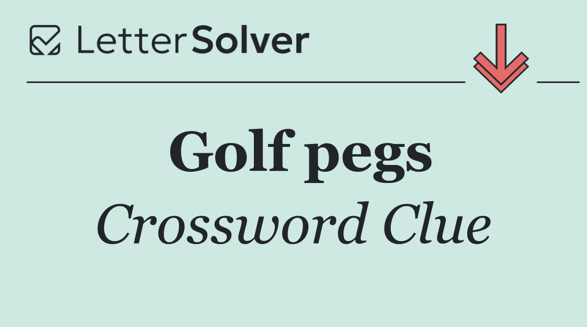 Golf pegs