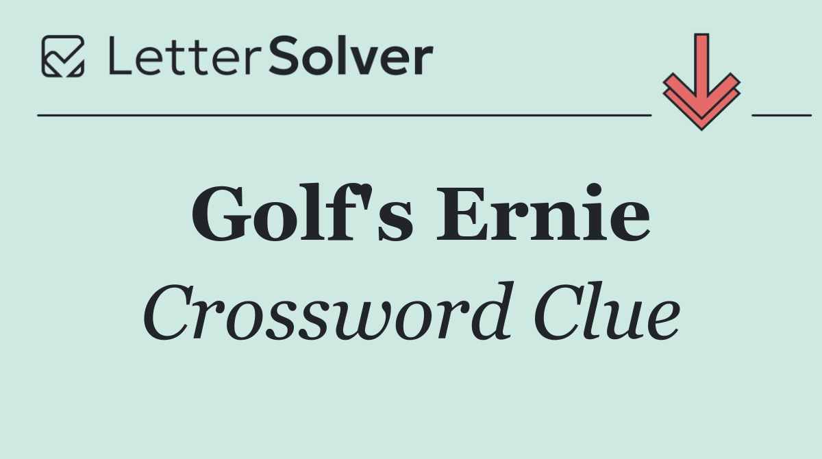 Golf's Ernie