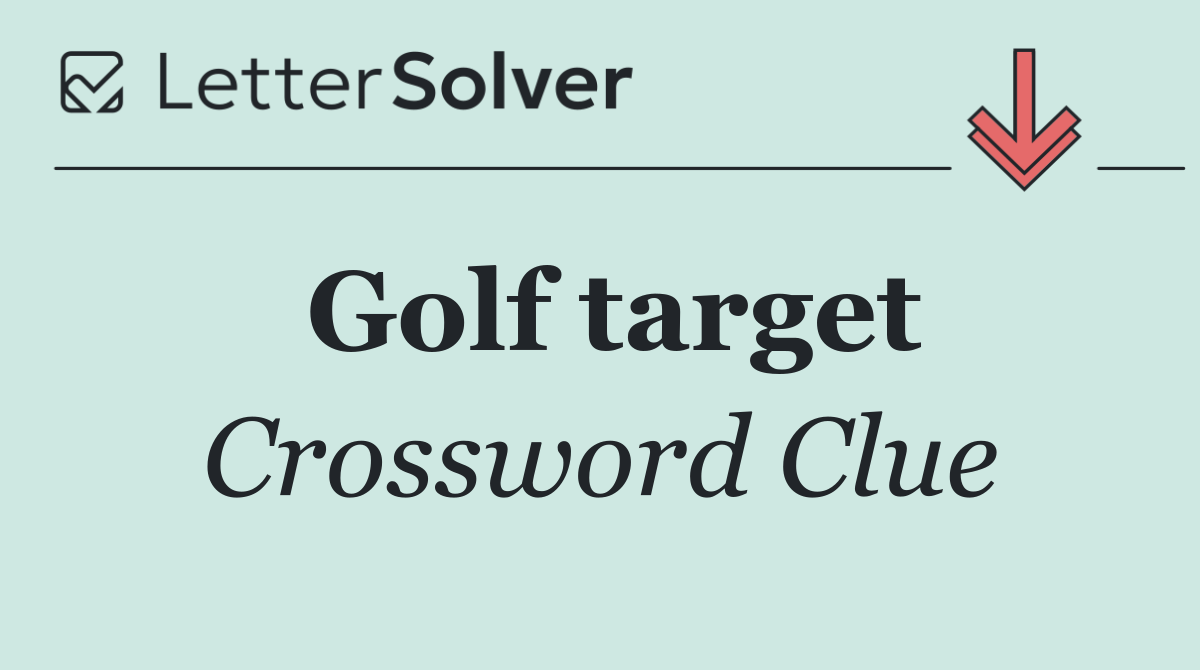 Golf target