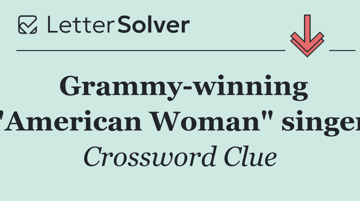 Grammy winning "American Woman" singer