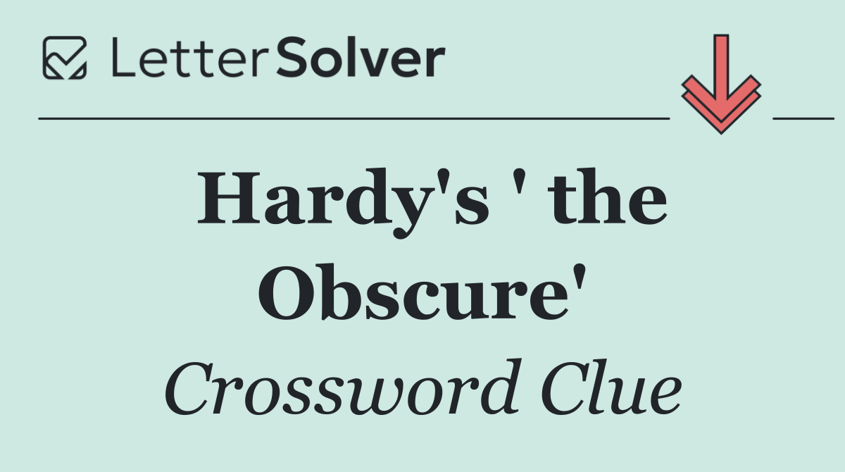 Hardy's ' the Obscure'