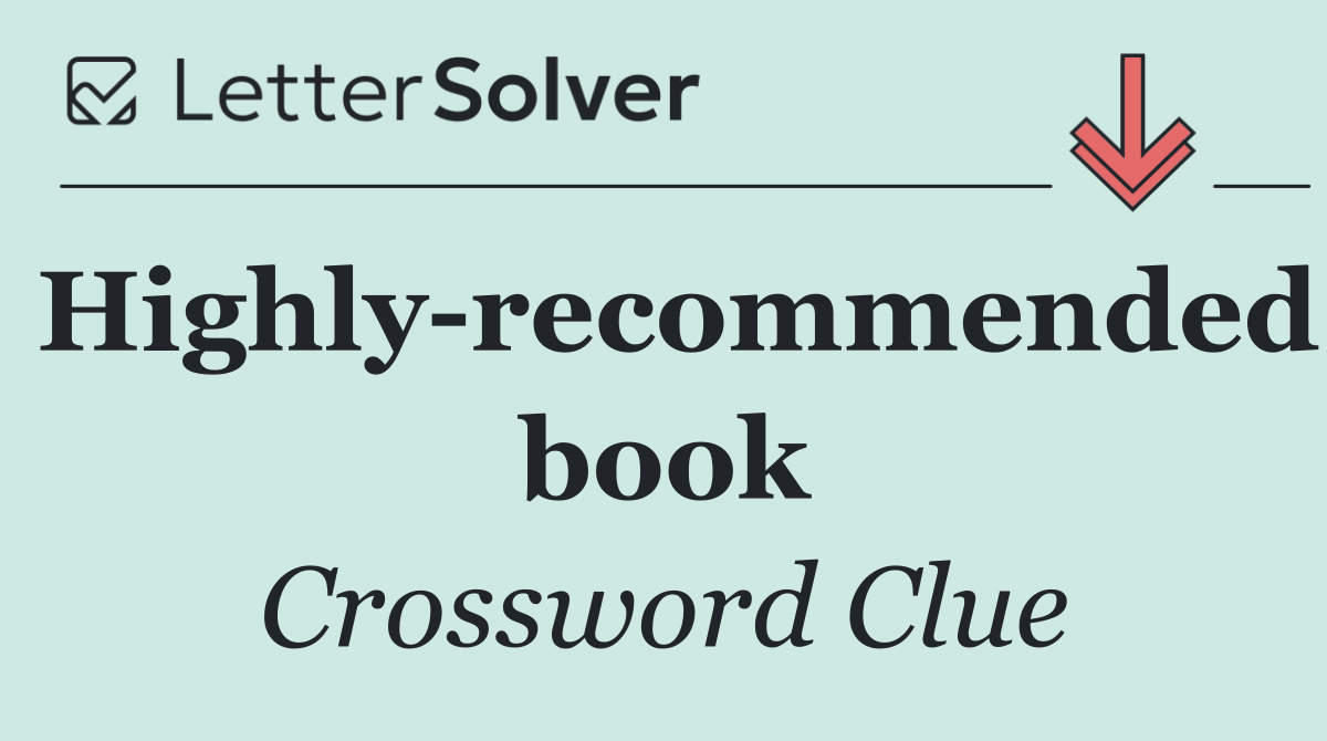 Highly recommended book