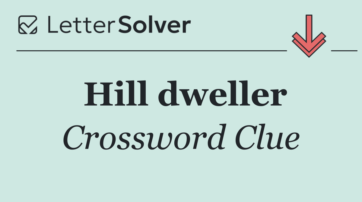 Hill dweller