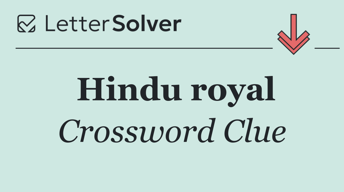 Hindu royal