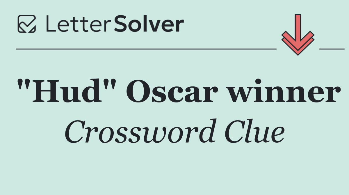 "Hud" Oscar winner