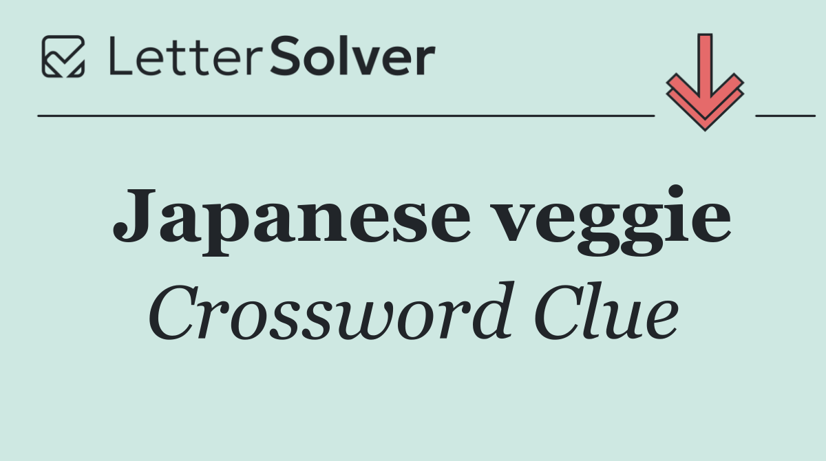 Japanese veggie