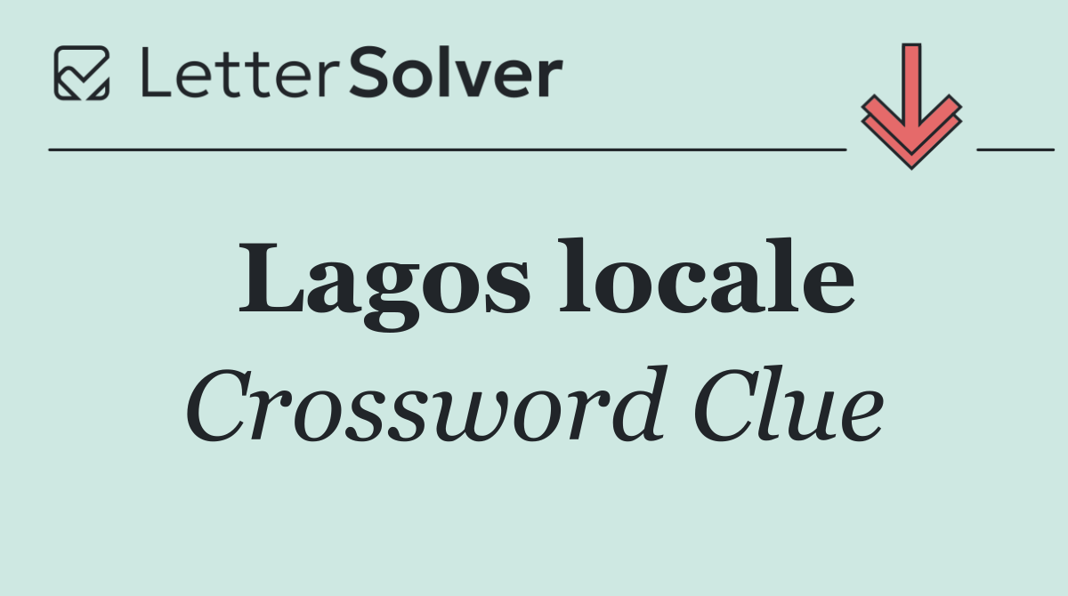 Lagos locale