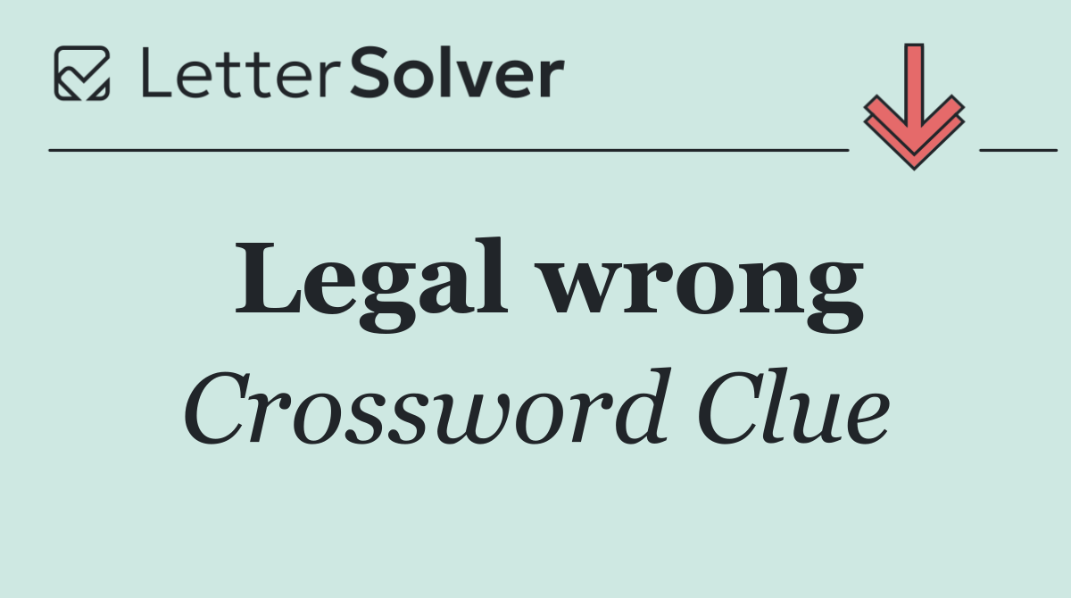 Legal wrong