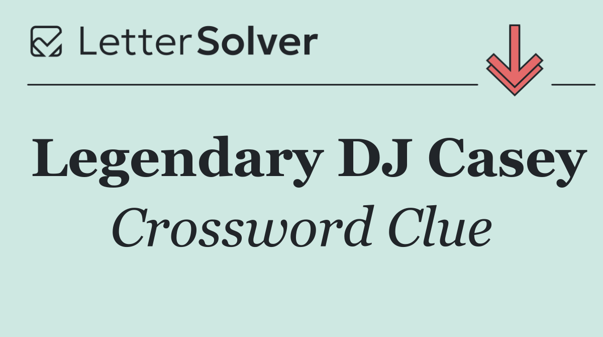 Legendary DJ Casey
