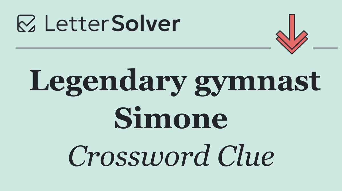 Legendary gymnast Simone