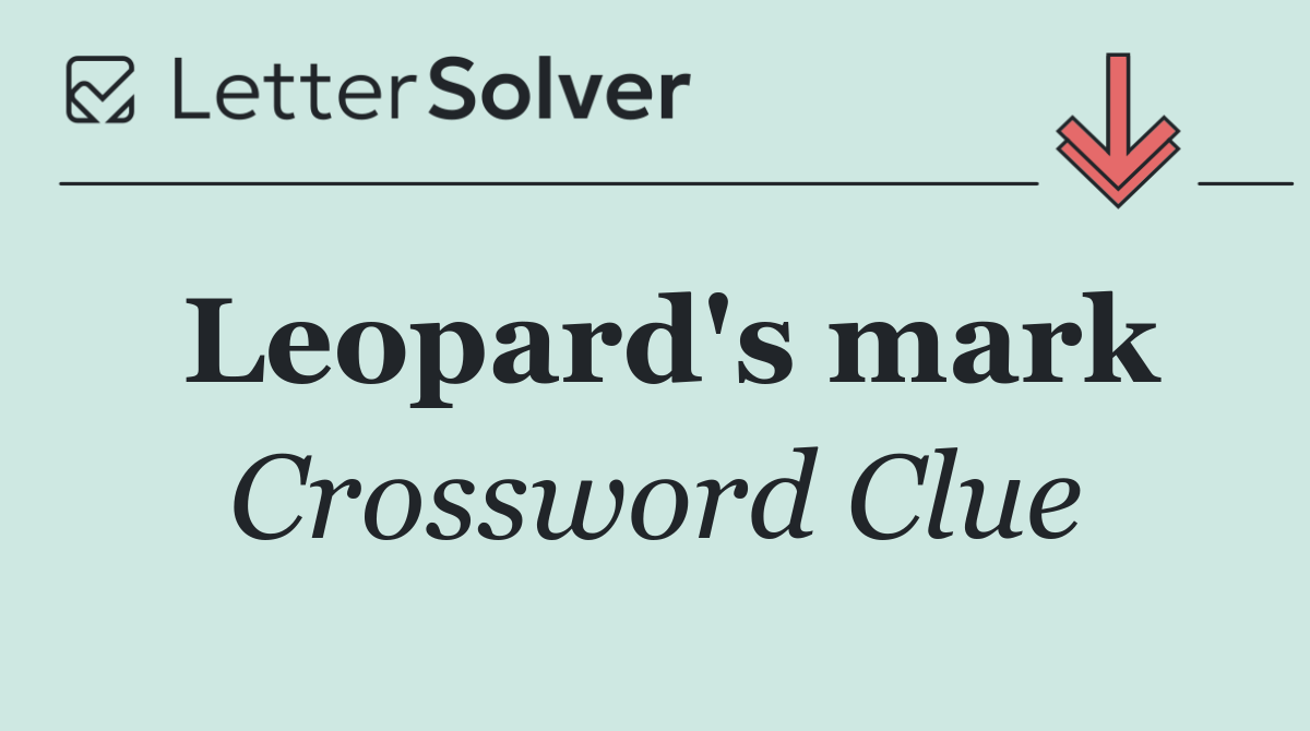 Leopard's mark