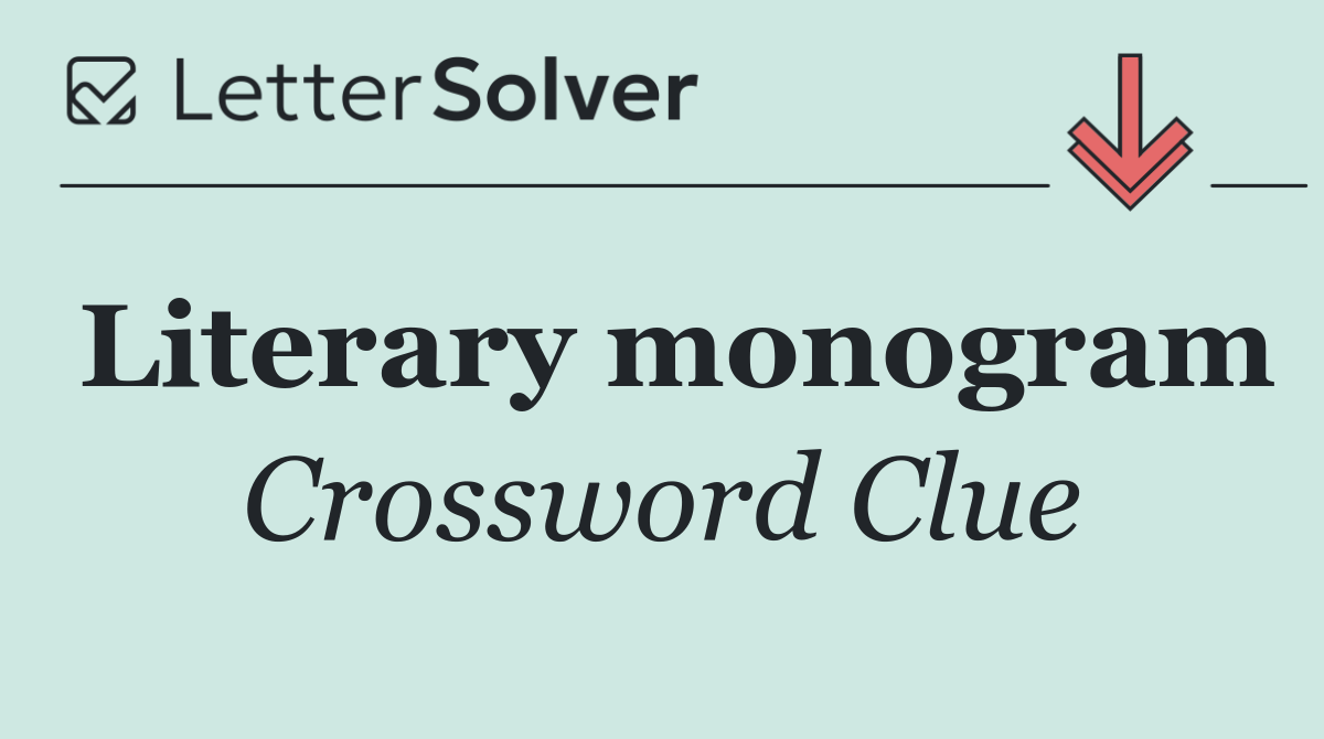 Literary monogram