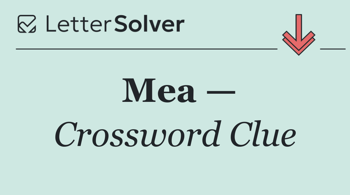 Mea —