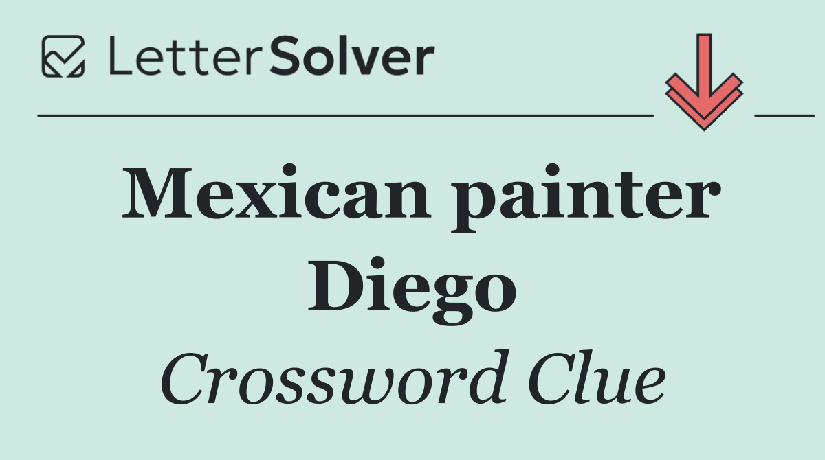 Mexican painter Diego