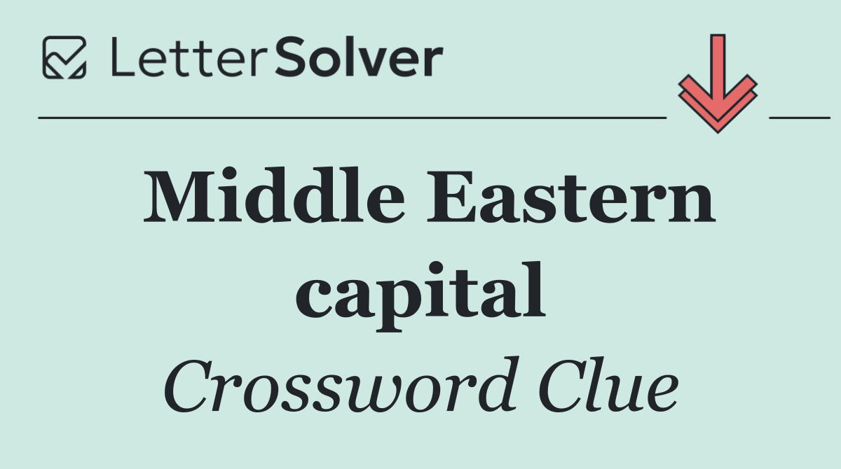 Middle Eastern capital