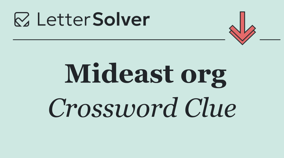 Mideast org