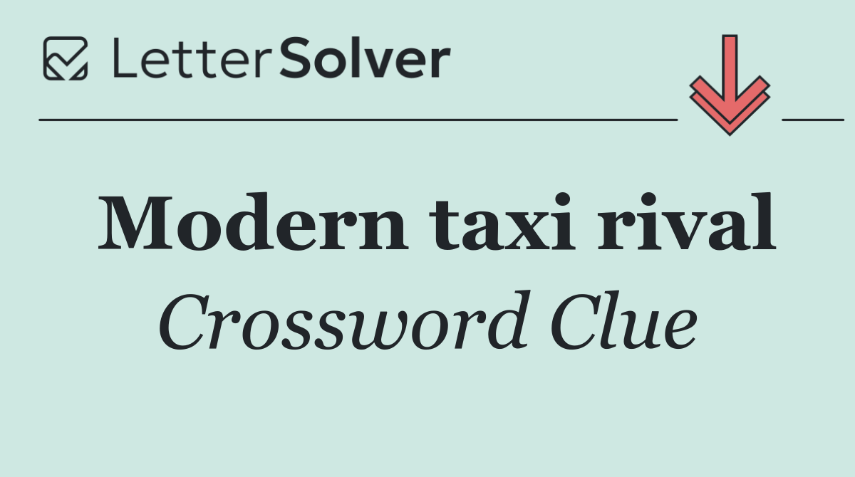 Modern taxi rival