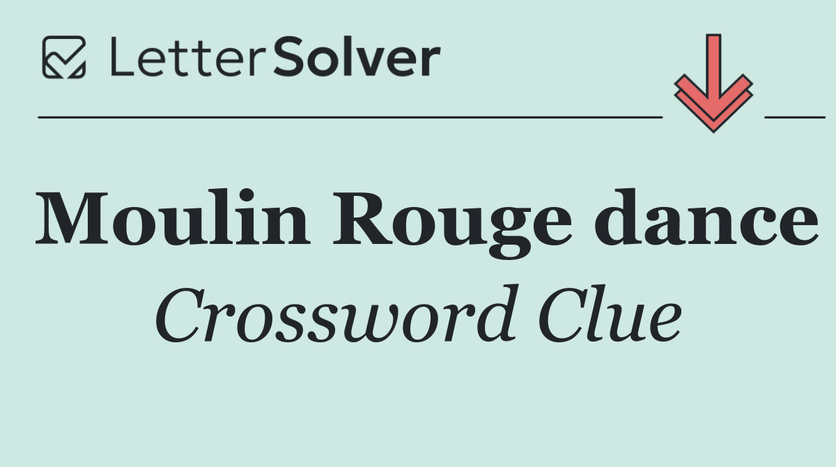 Moulin Rouge dance