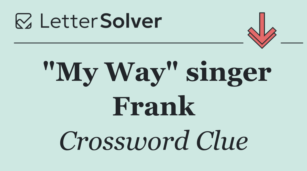 "My Way" singer Frank