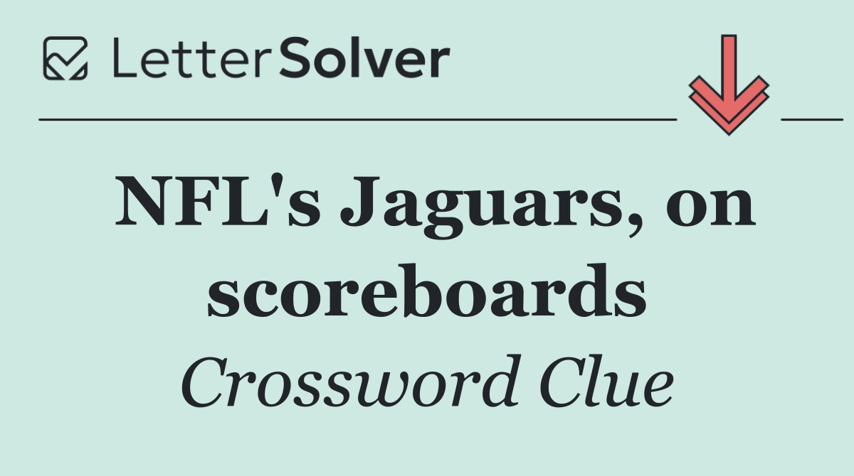 NFL's Jaguars, on scoreboards