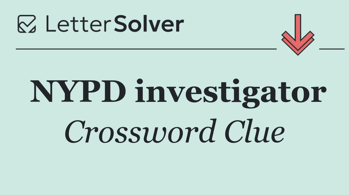 NYPD investigator