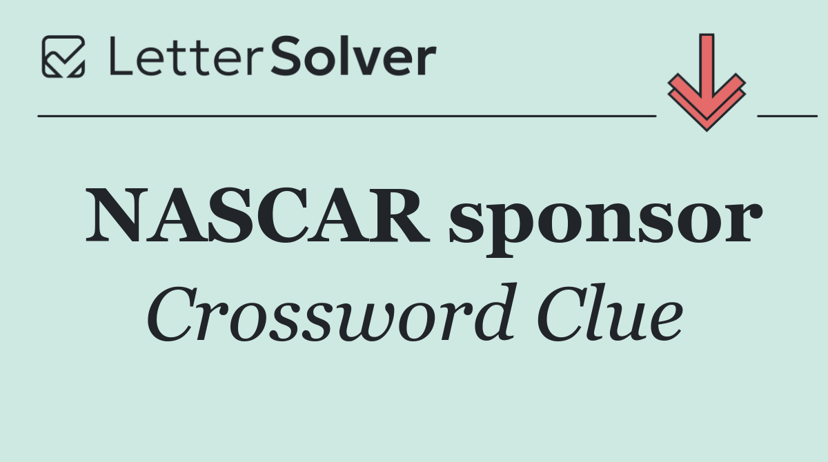 NASCAR sponsor