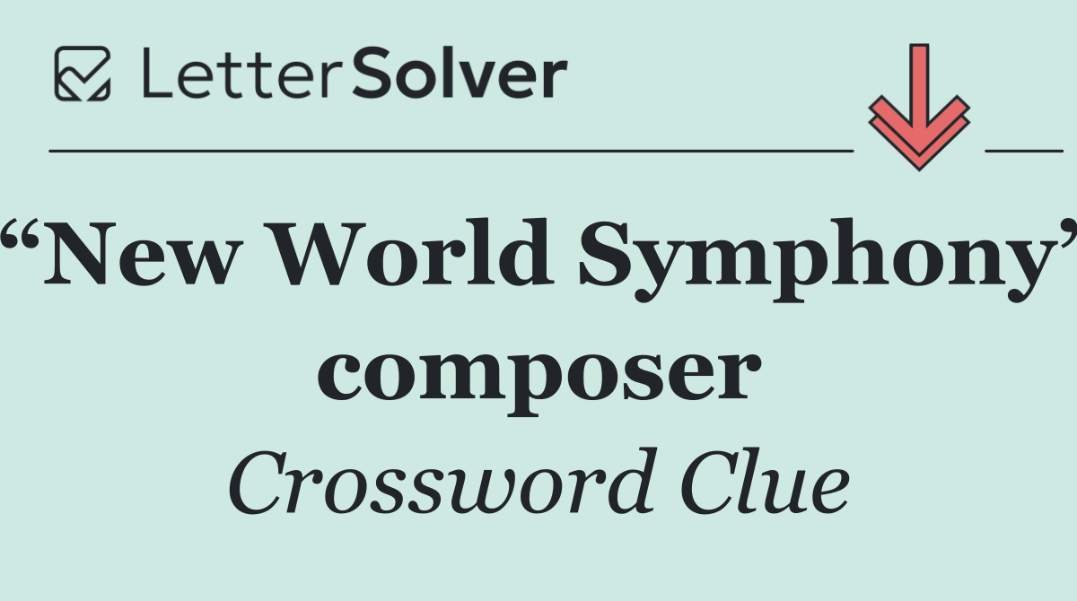 “New World Symphony” composer