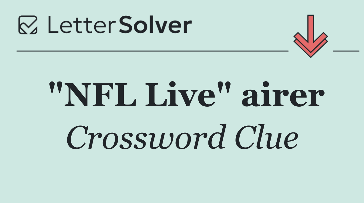 "NFL Live" airer