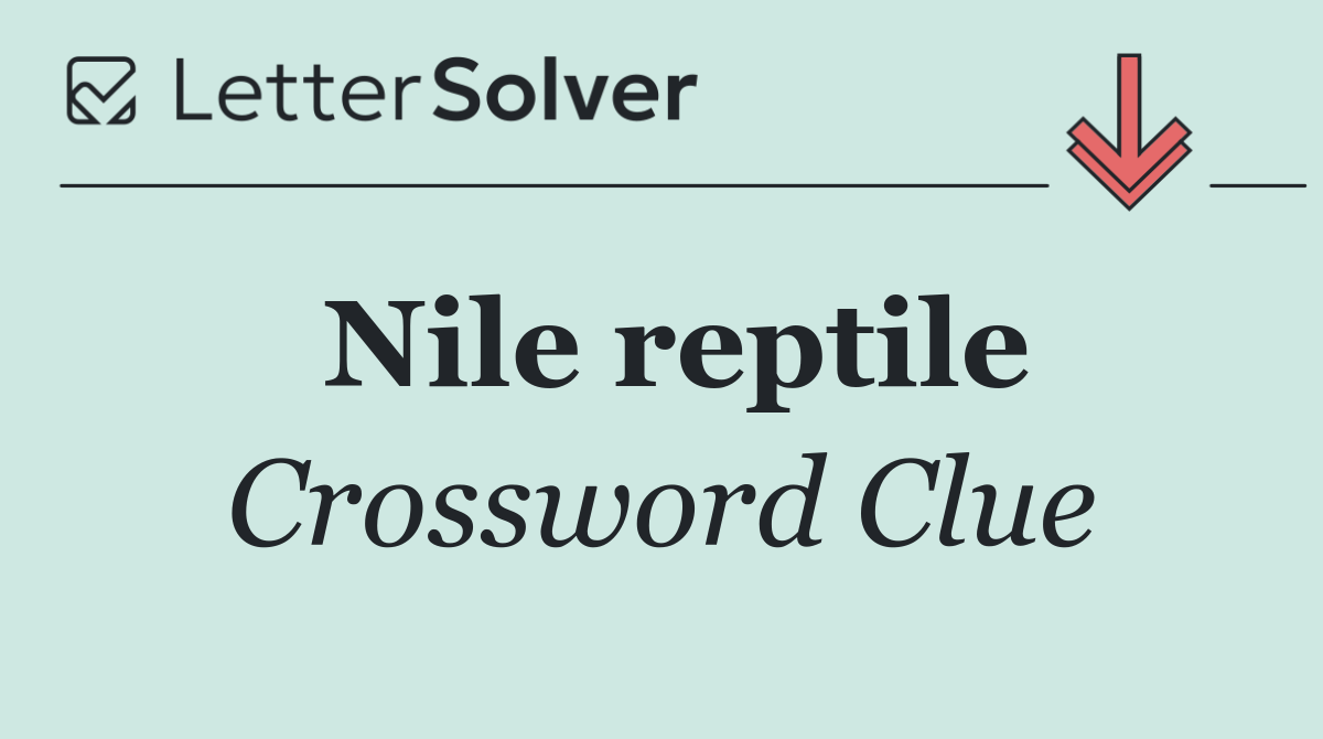 Nile reptile