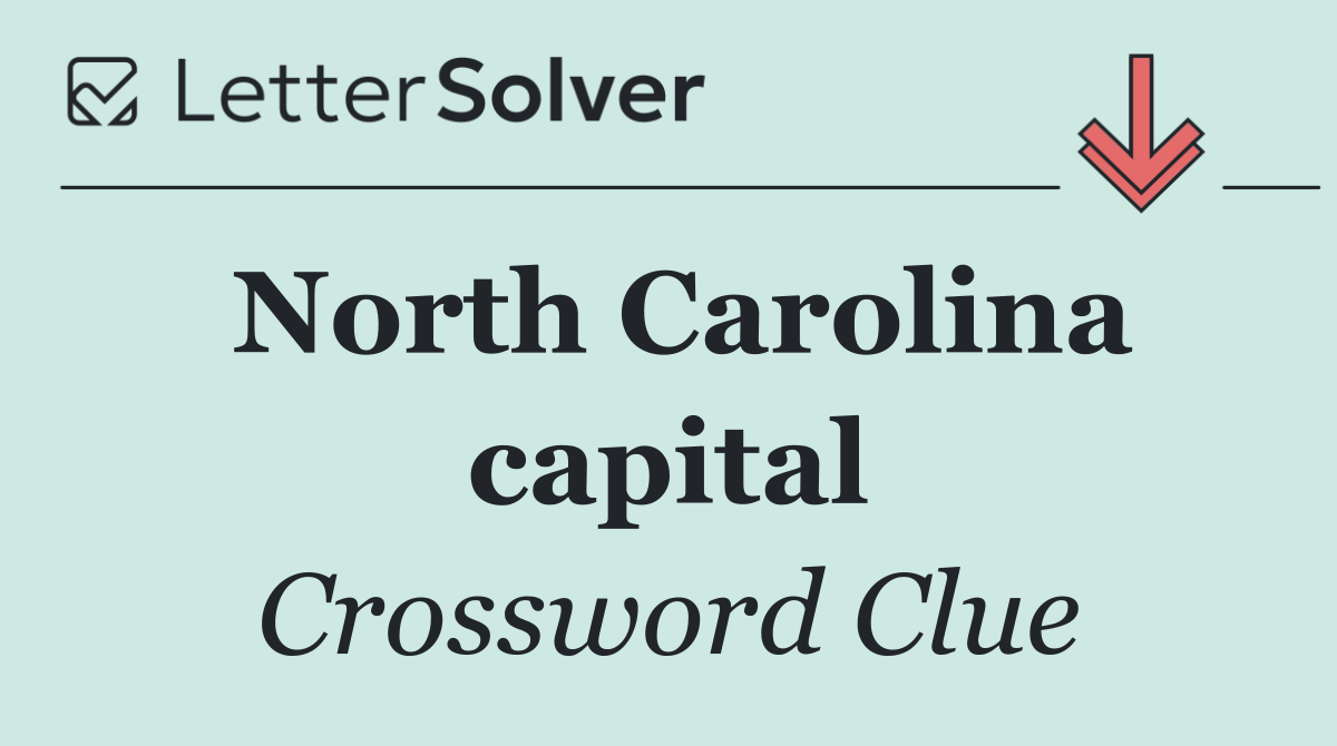 North Carolina capital