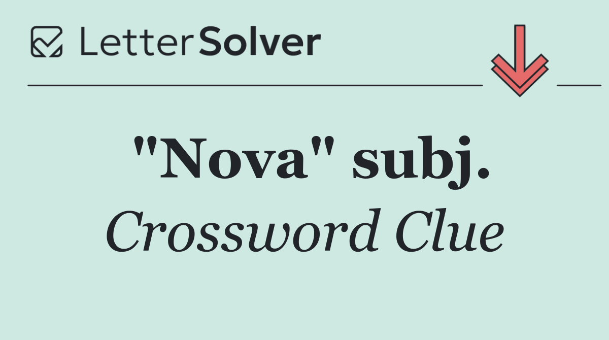 "Nova" subj.