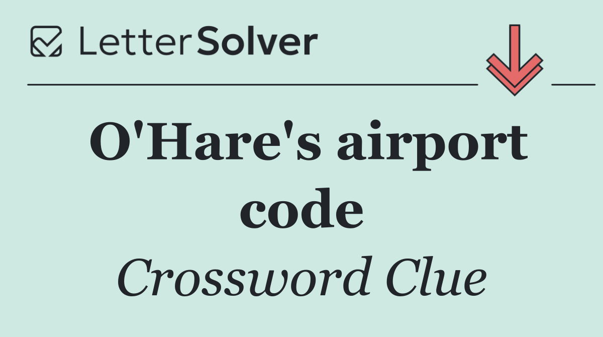 O'Hare's airport code