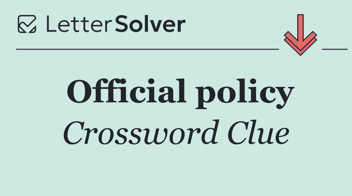 Official policy