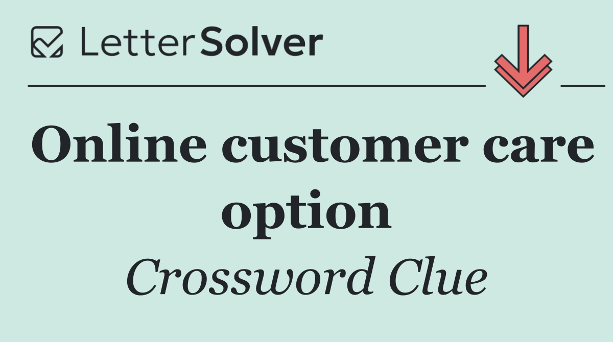Online customer care option