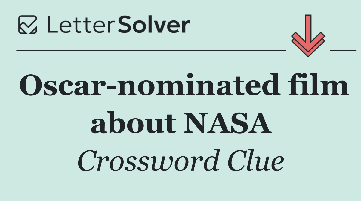 Oscar nominated film about NASA