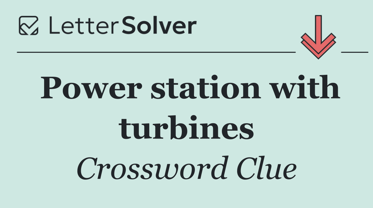 Power station with turbines