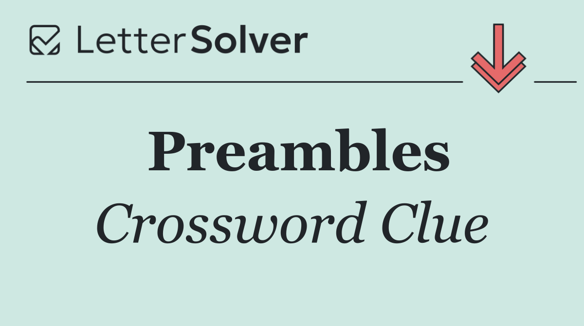 Preambles