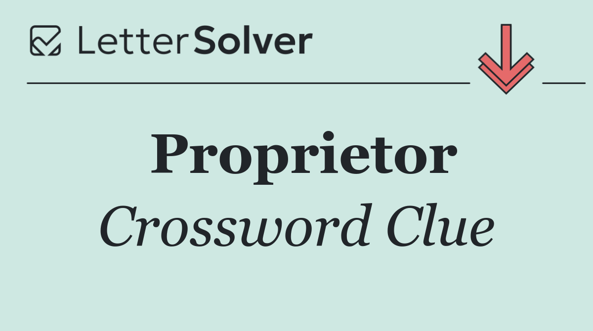 Proprietor