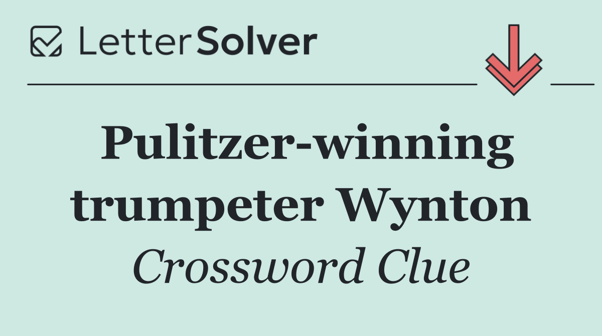 Pulitzer winning trumpeter Wynton