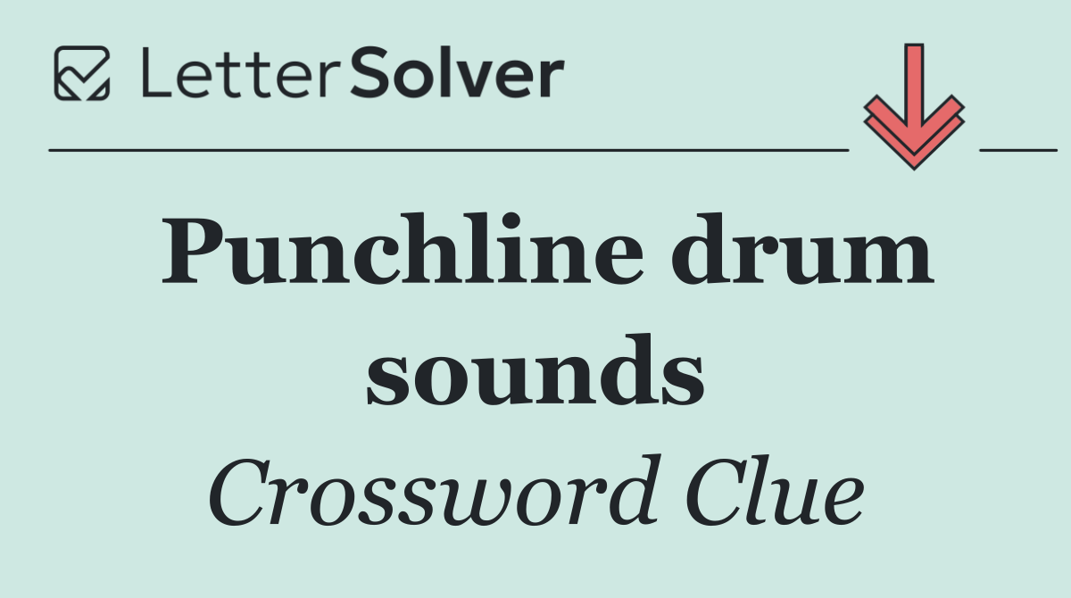 Punchline drum sounds