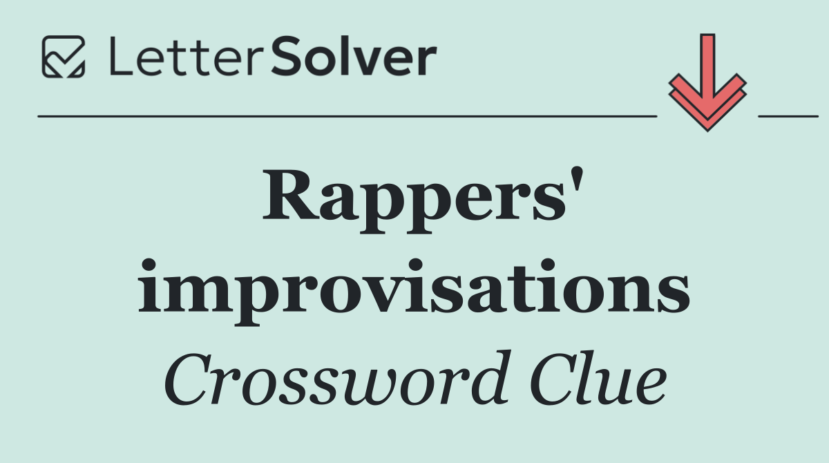 Rappers' improvisations