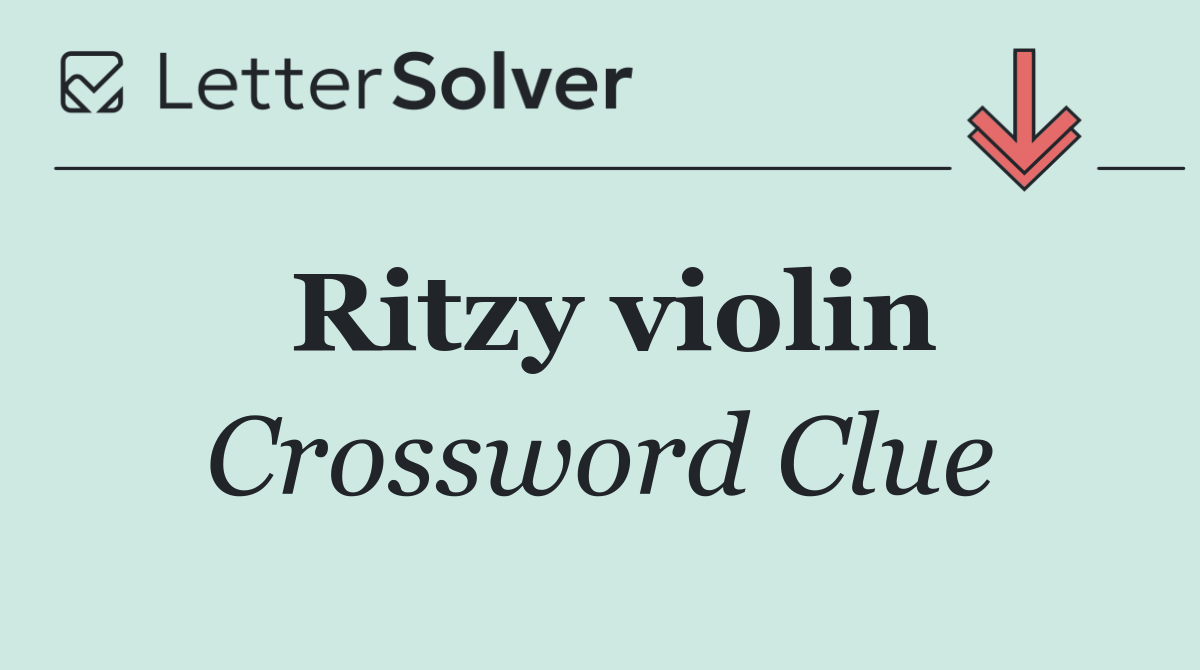 Ritzy violin