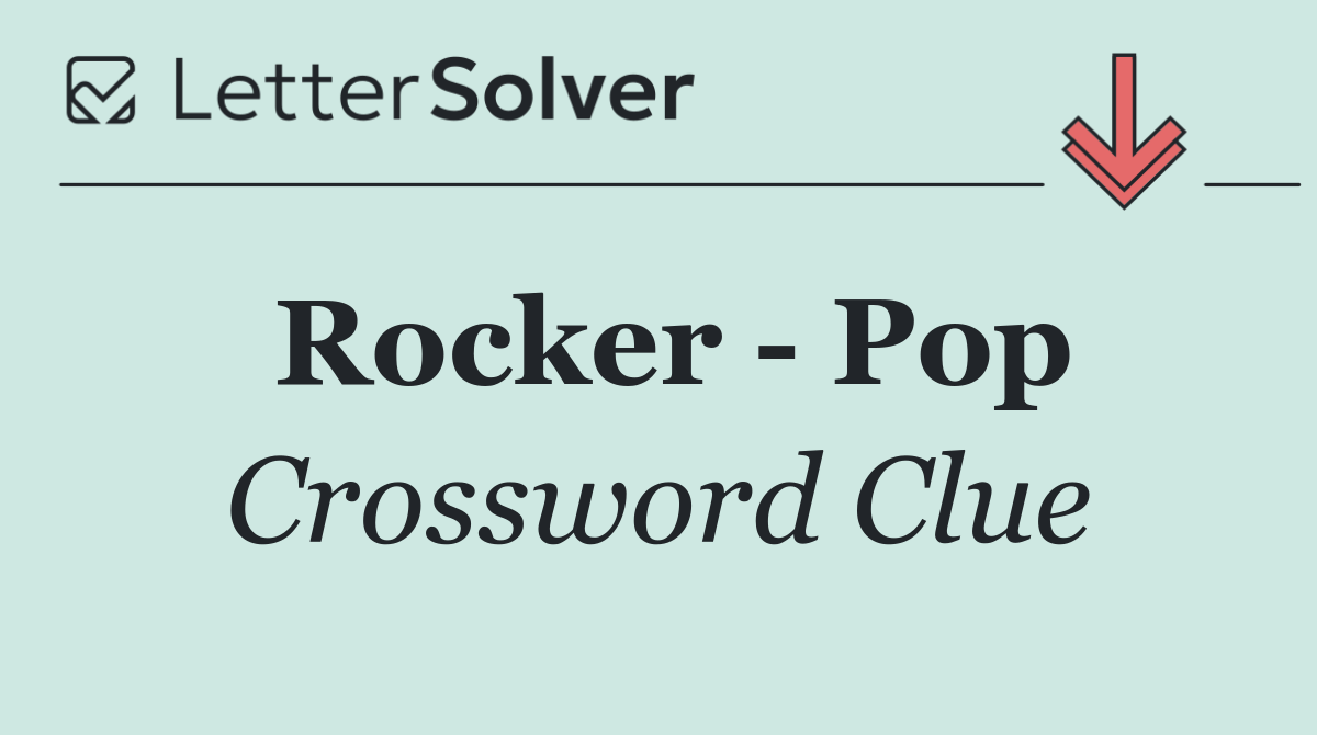 Rocker   Pop