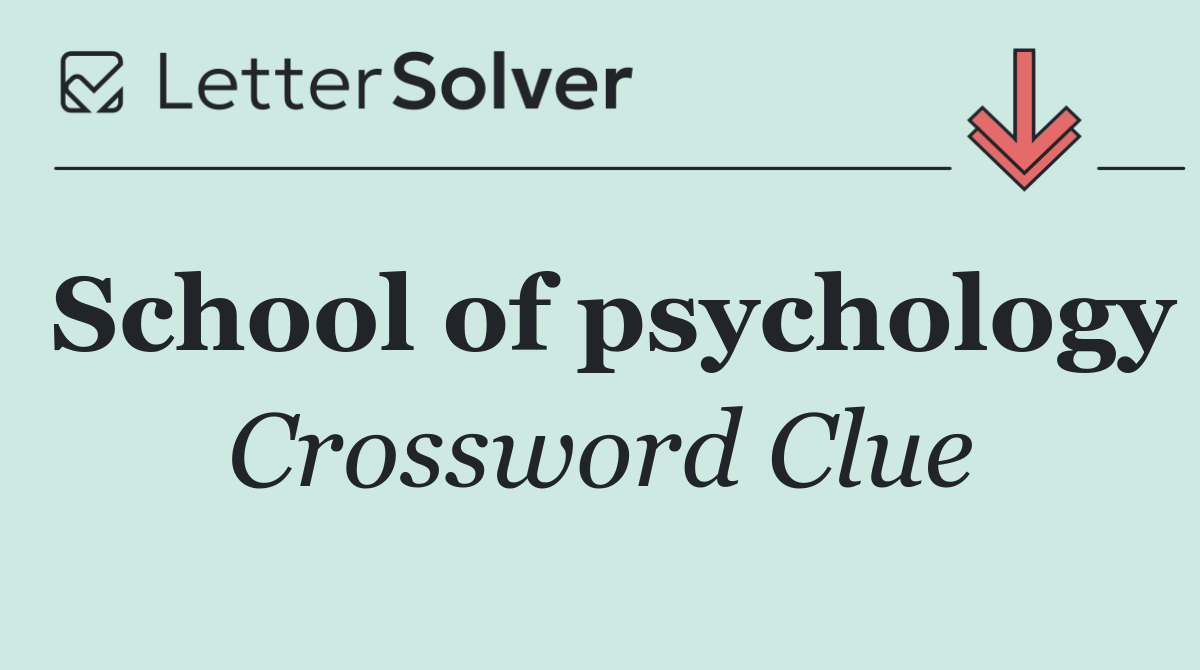 School of psychology