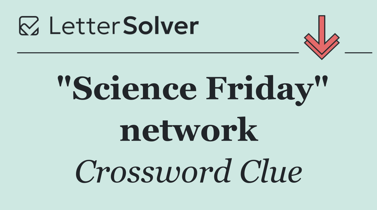 "Science Friday" network