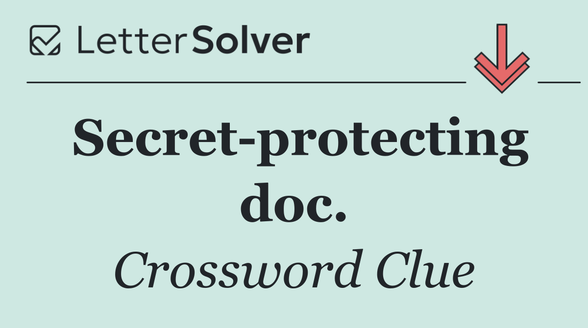 Secret protecting doc.