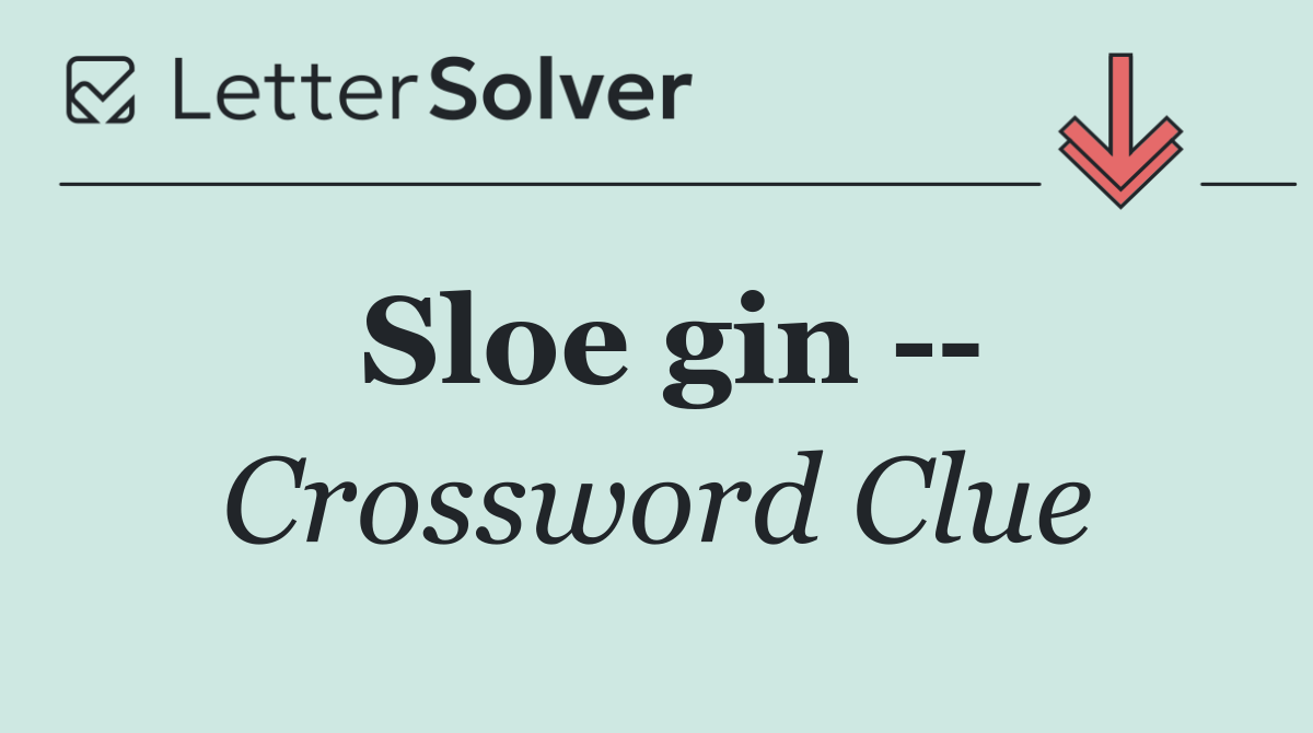 Sloe gin   