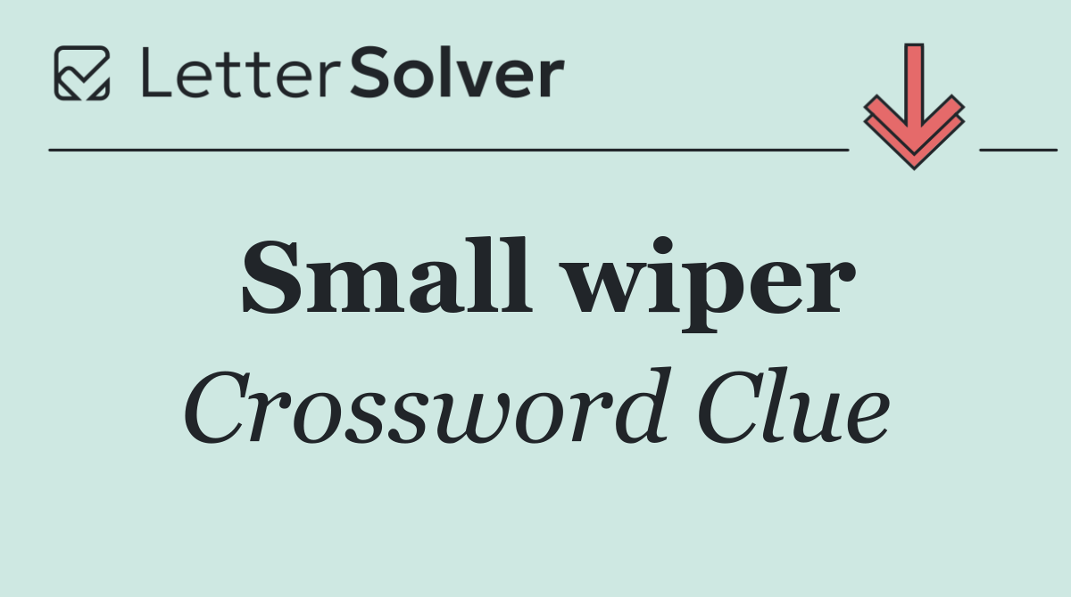 Small wiper